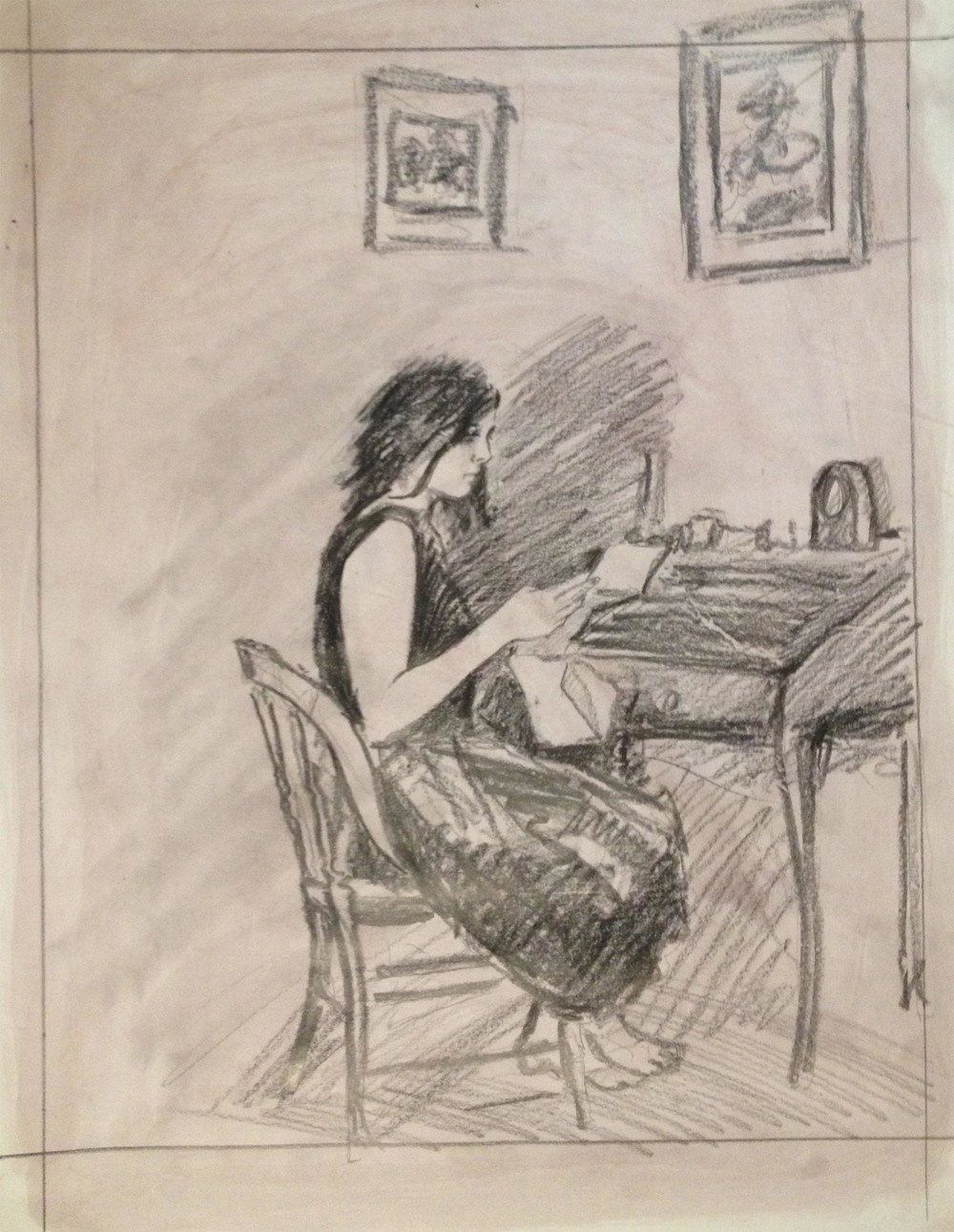 Study For The Letter